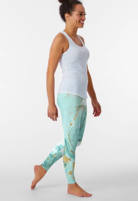 Cowgirl Kim Blue Lagoon Leggings - Medium ONLY