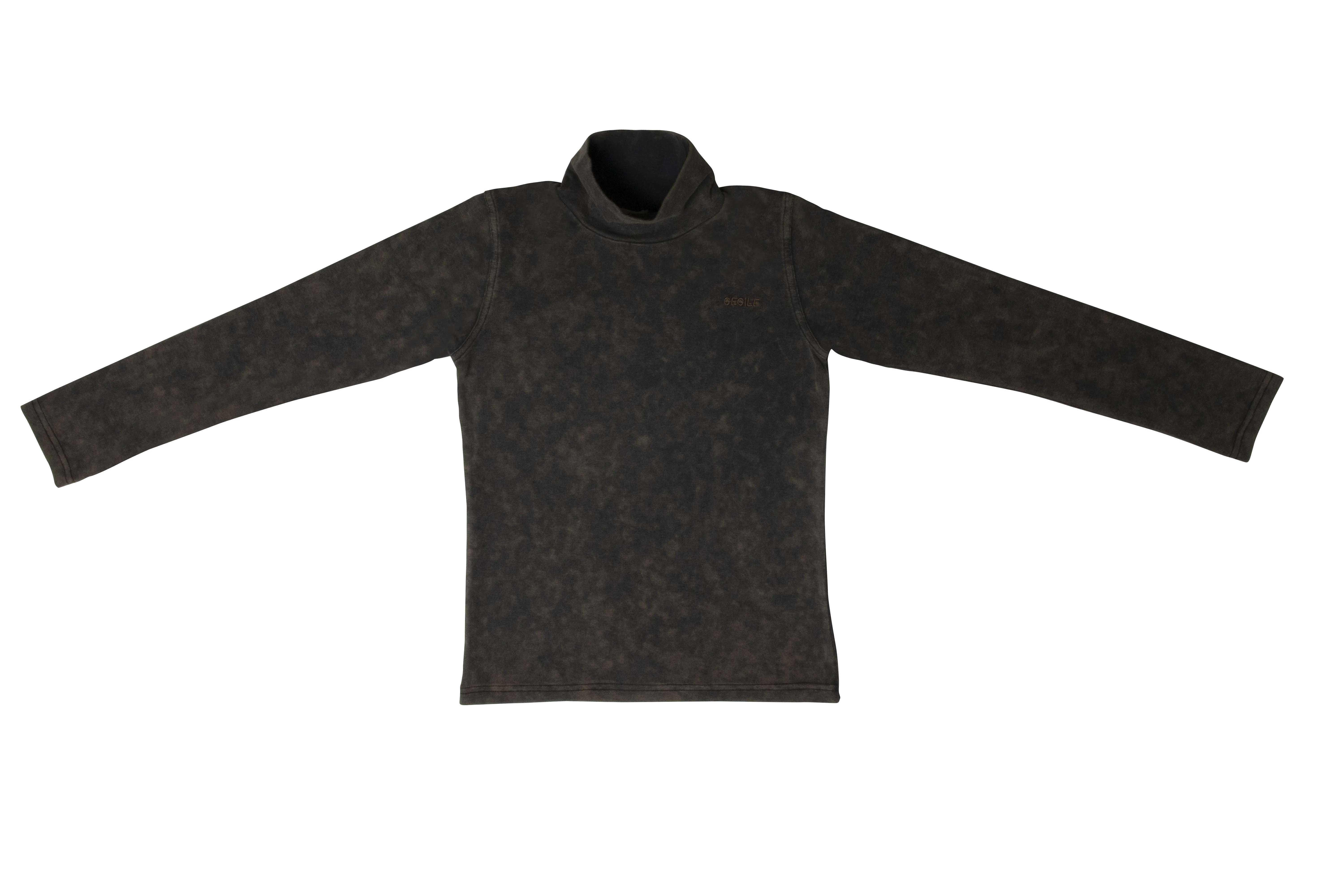 Crew Denim Wash Turtleneck-Blue