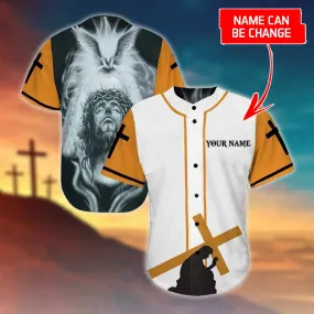 Cross, God Baseball Jersey - Jesus Custom Printed 3D Baseball Jersey Shirt For Men Women