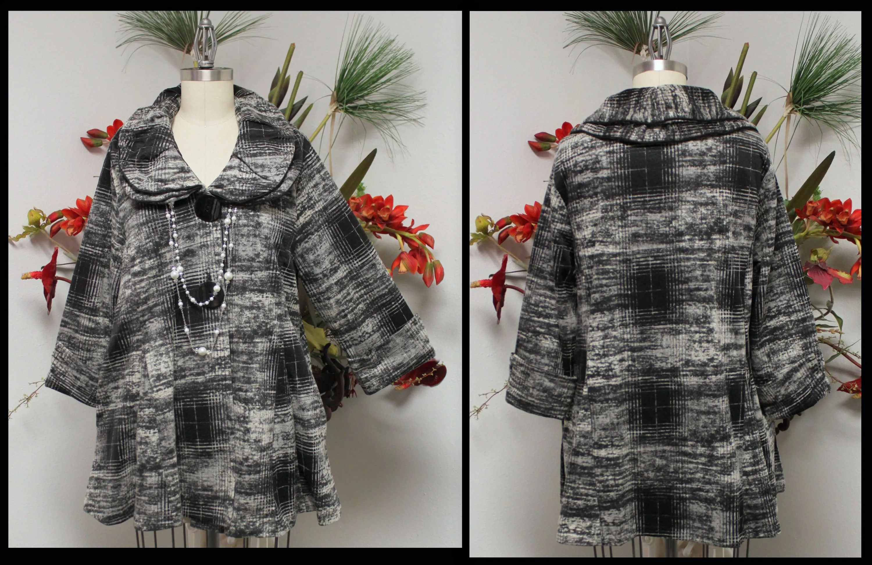 Dashing, High end  all weather desiger jacket. 1XL to 3XL. Plus size jacket, Side Pockets