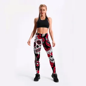 Digital Print Pants Trousers Stretch Fitness Leggings Plus Size