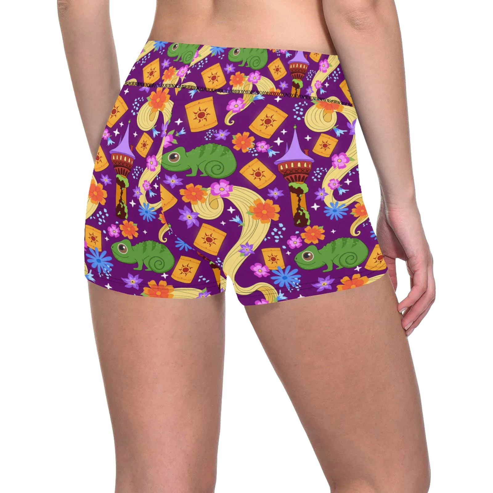 Disney Tangled Rapunzel Magical Hair Women's Short Leggings