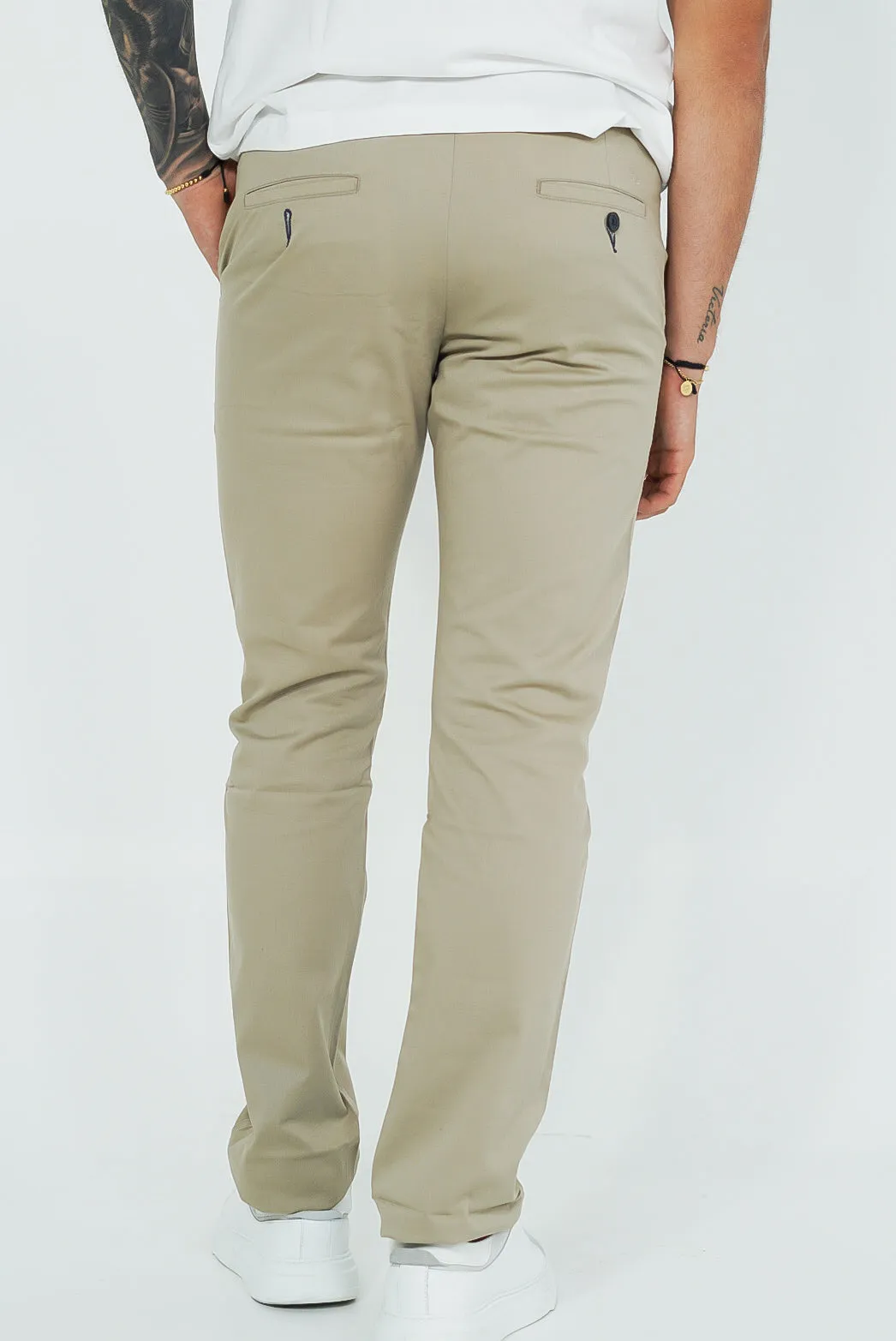 Dril Tailored Oscar De La Renta Stone