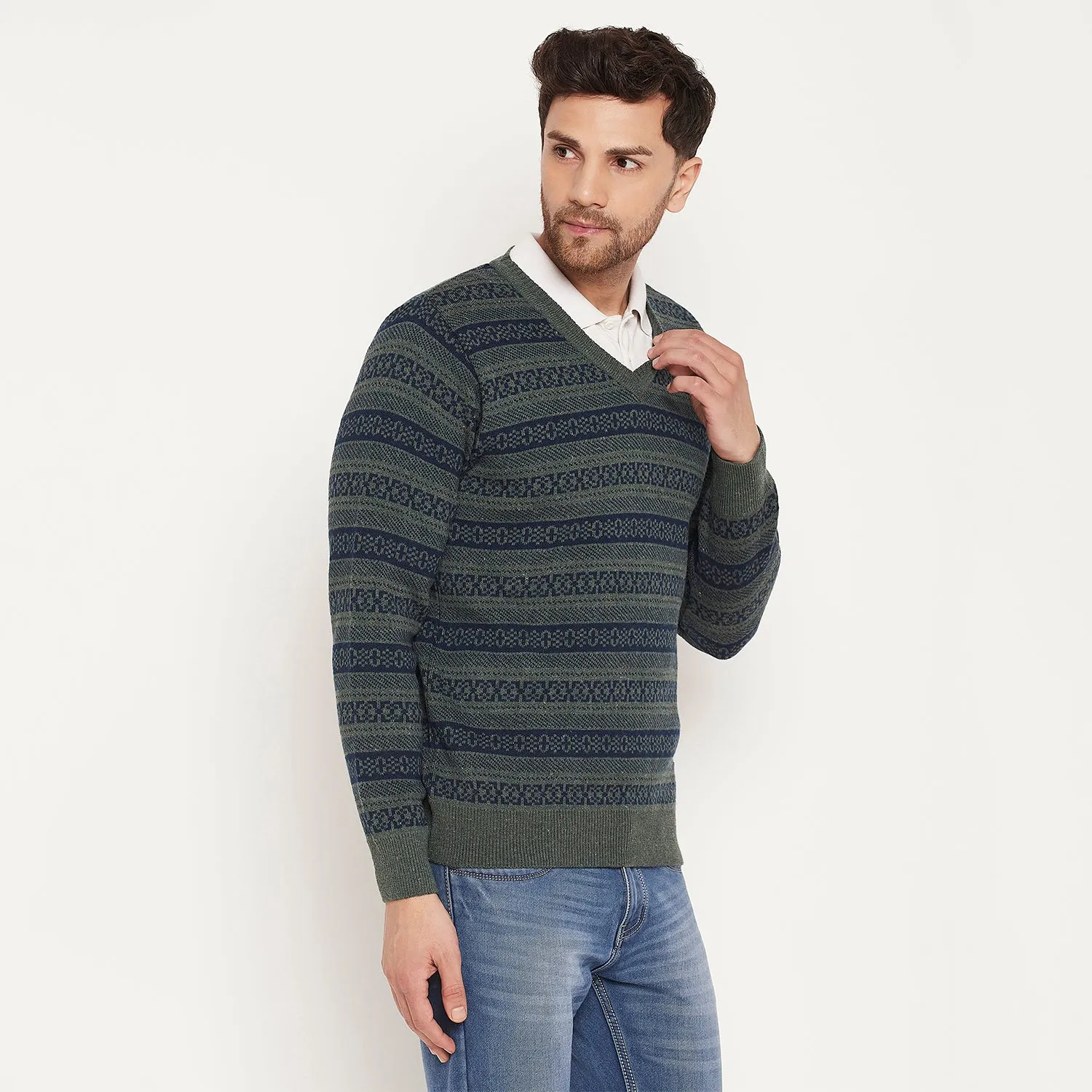 Duke Stardust Men Full Sleeve Sweater (SDS2131)