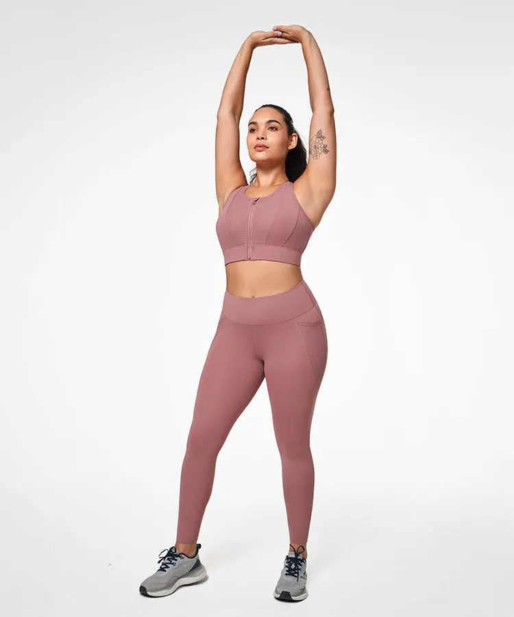 Echo Stretchy High Waist Pockets Running Leggings | Women's High Support Leggings