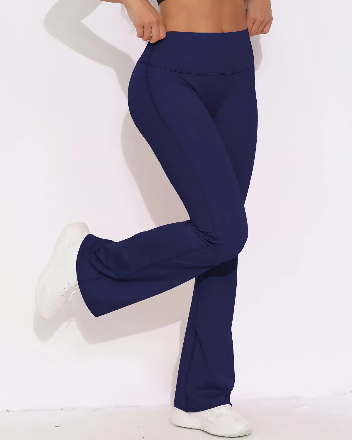 Elara Scrunch Flare Leggings - Indigo