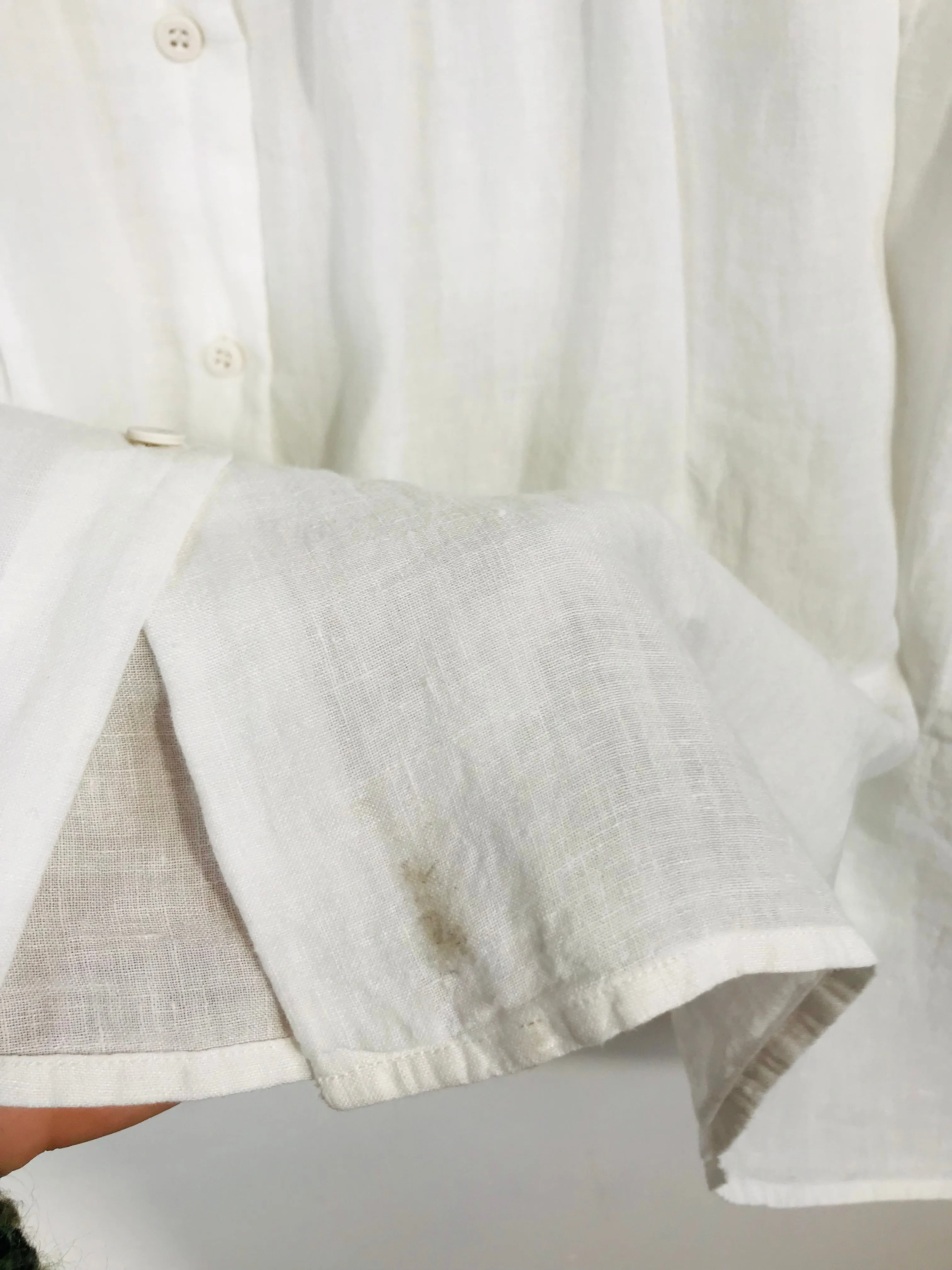 Elemente Clemente Women's Linen Shirt Dress | 4 UK16-18 | White