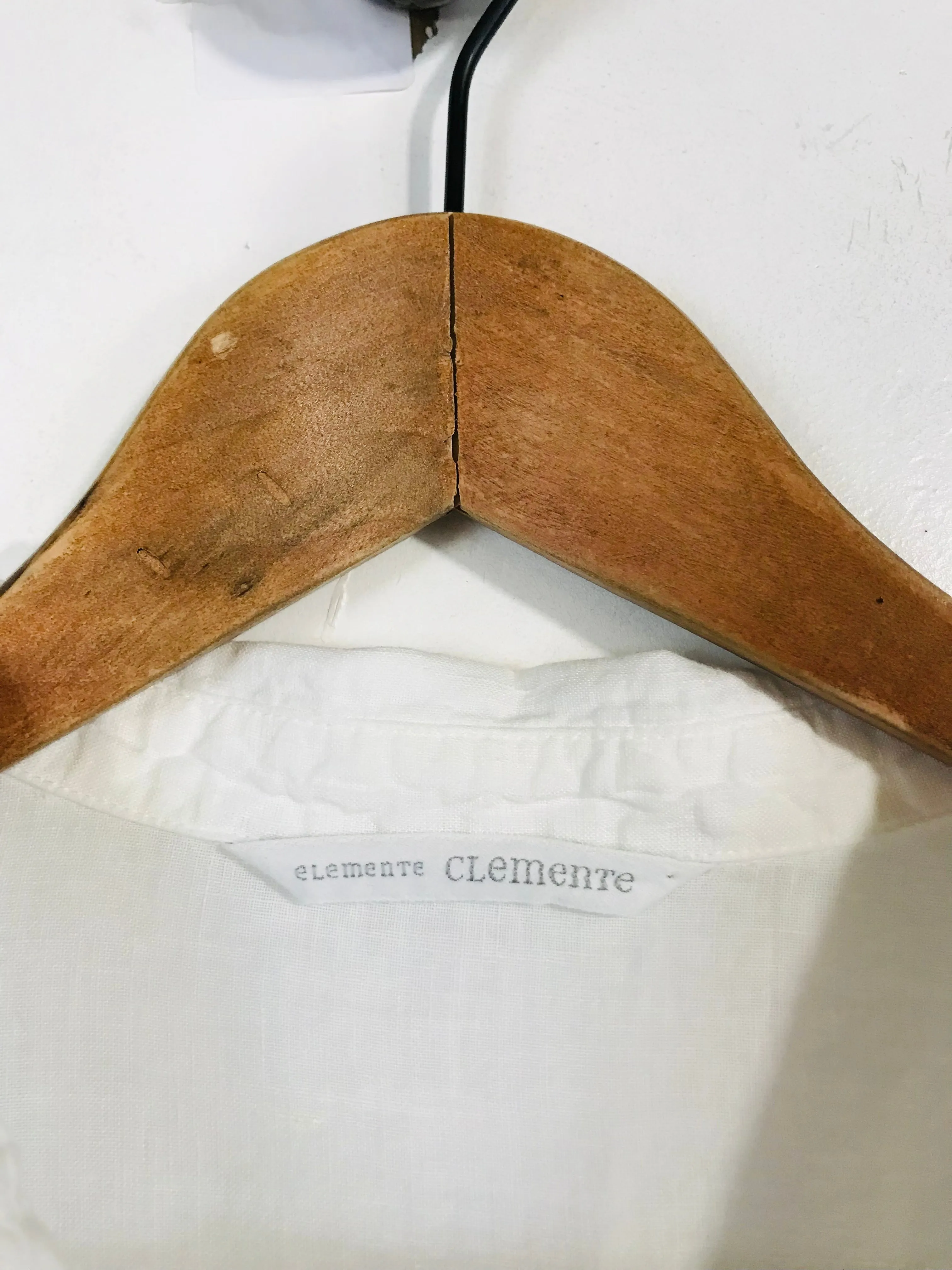Elemente Clemente Women's Linen Shirt Dress | 4 UK16-18 | White