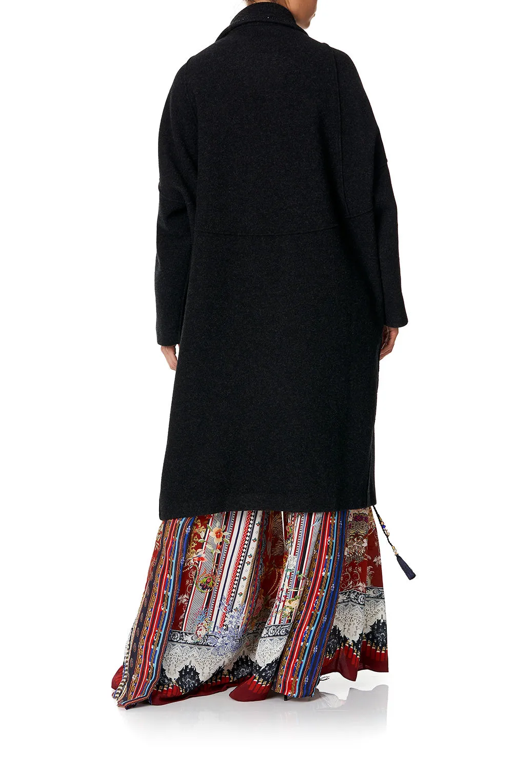 FELT COAT BLACK