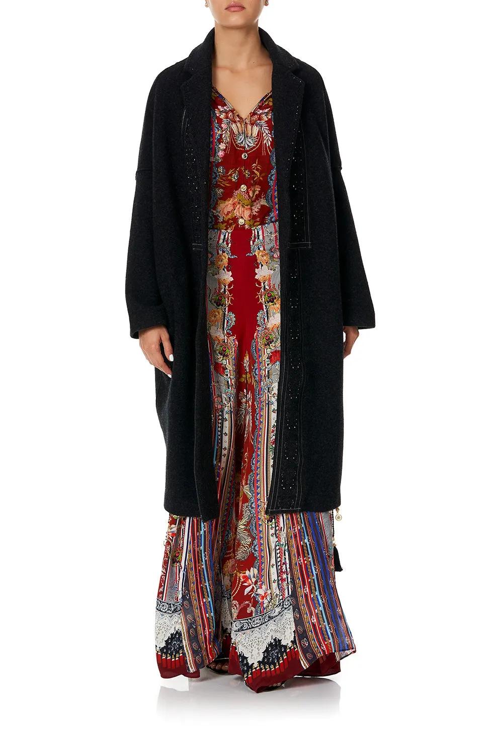 FELT COAT BLACK
