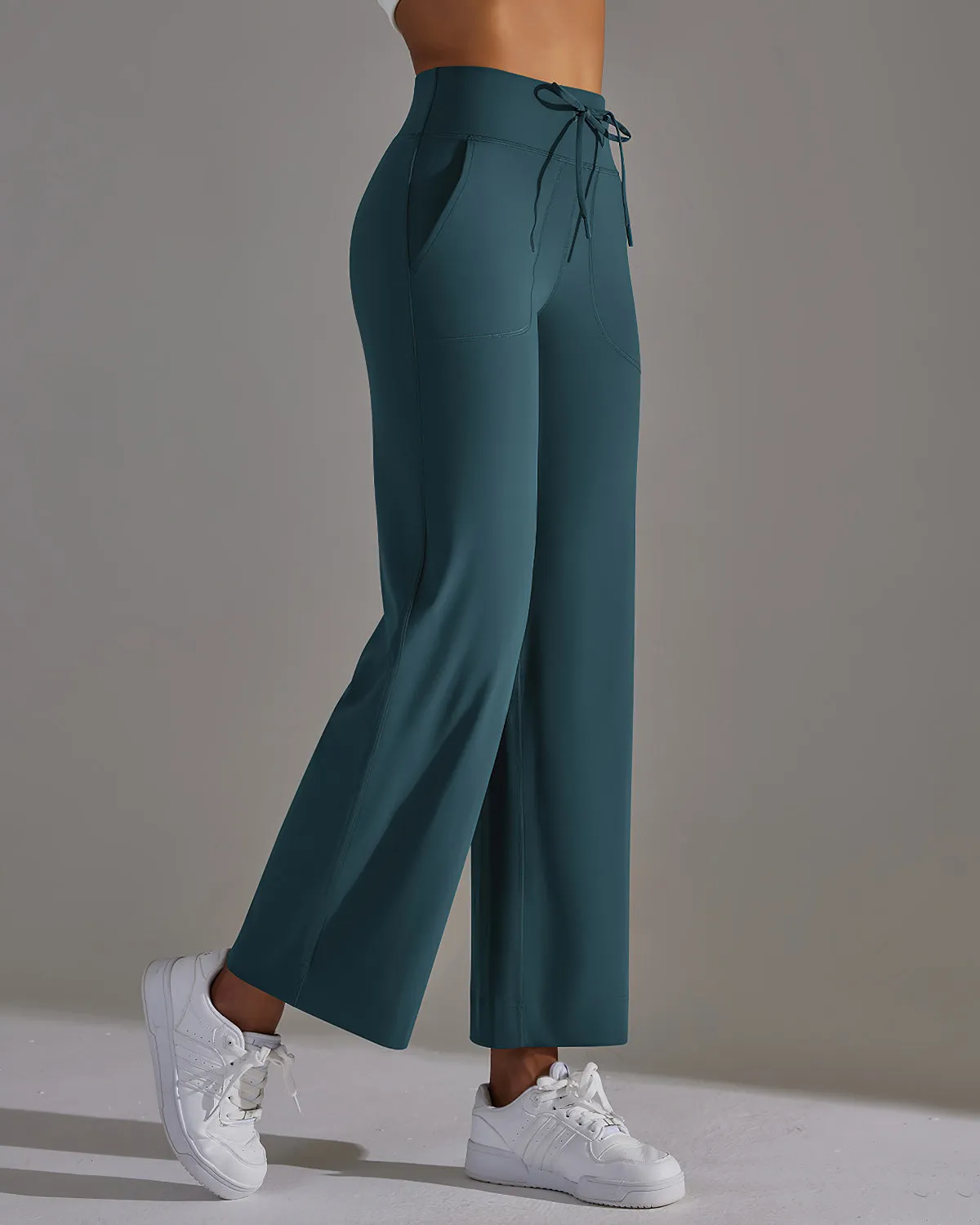 Fern Flare Pocket Leggings - Teal