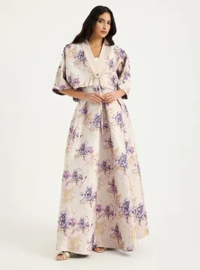 Floral Jacquard Jacket & Skirt Set