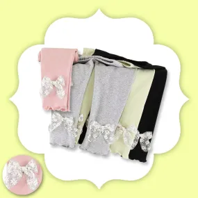 Flower Lace Detailing Leggings