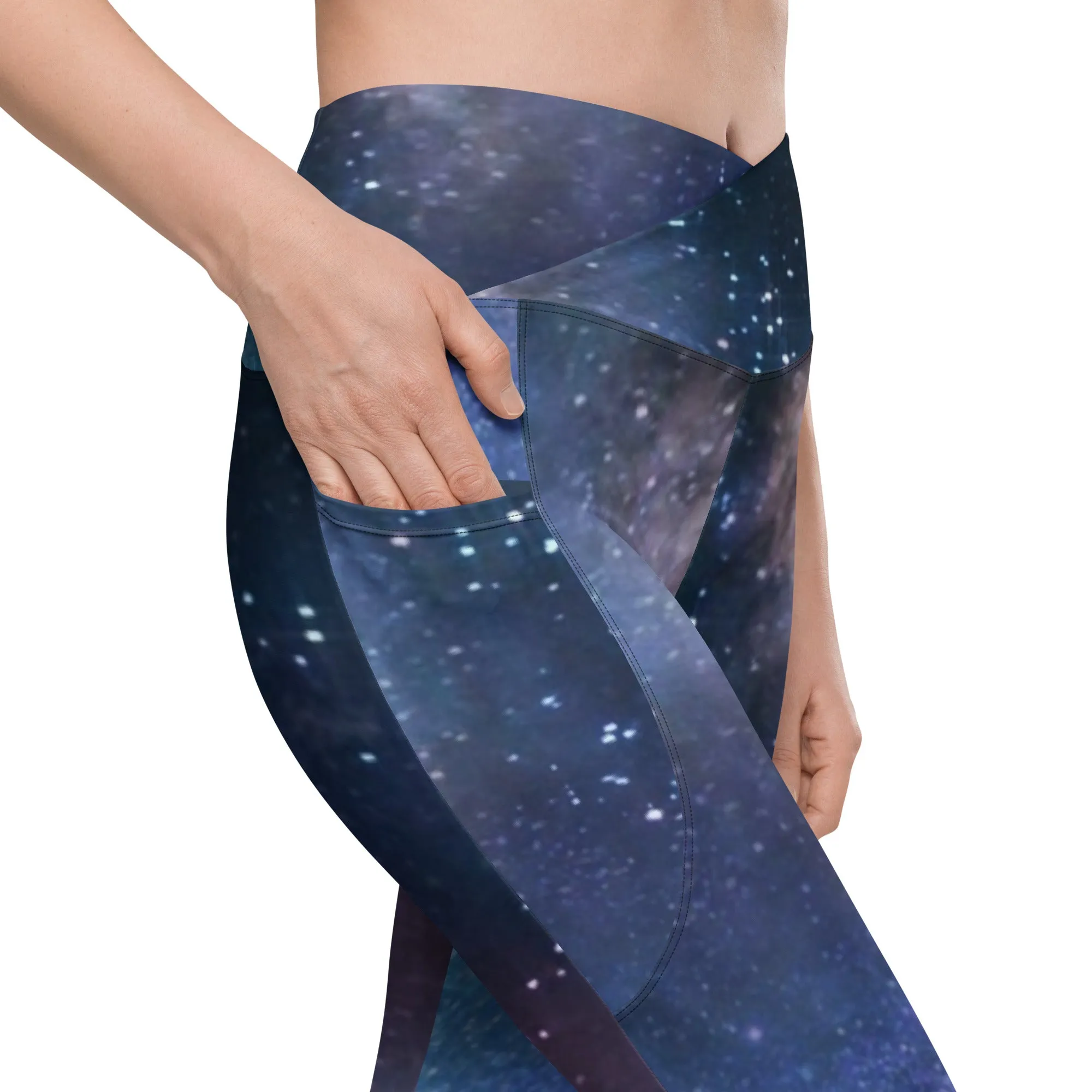 Galaxy Printed Leggings with Pockets, lioness-love