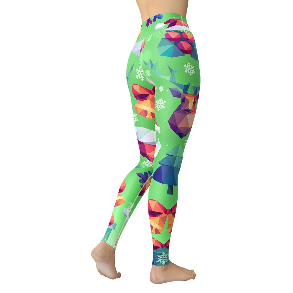 Geometric Vibe Christmas Yoga Leggings