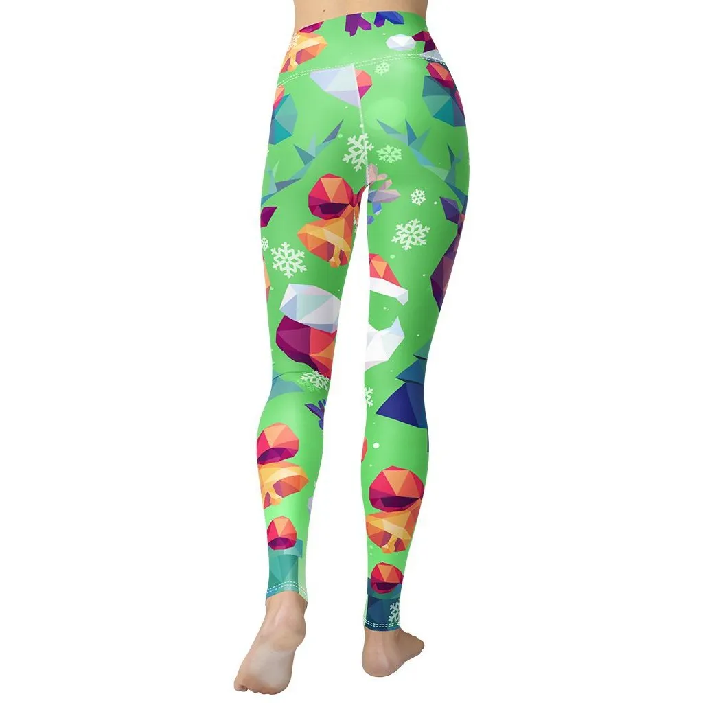 Geometric Vibe Christmas Yoga Leggings