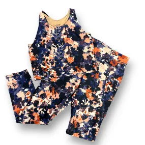 Girls Old Navy Size 10/11 Go-Dry High Rise Leggings & Athletic Top Outfit
