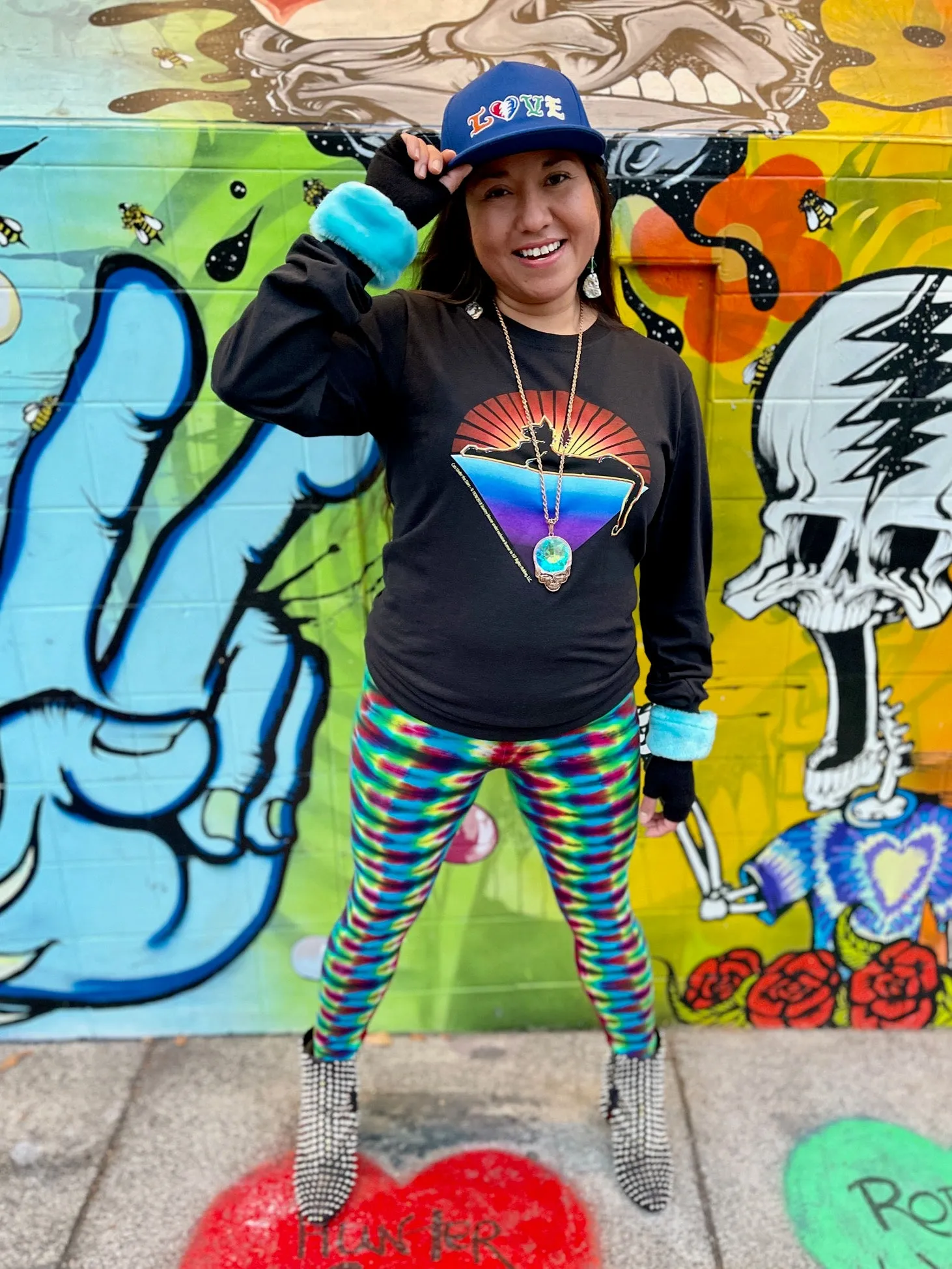 Hadji Henderson (Tiedye Teddy Bear) Leggings #4