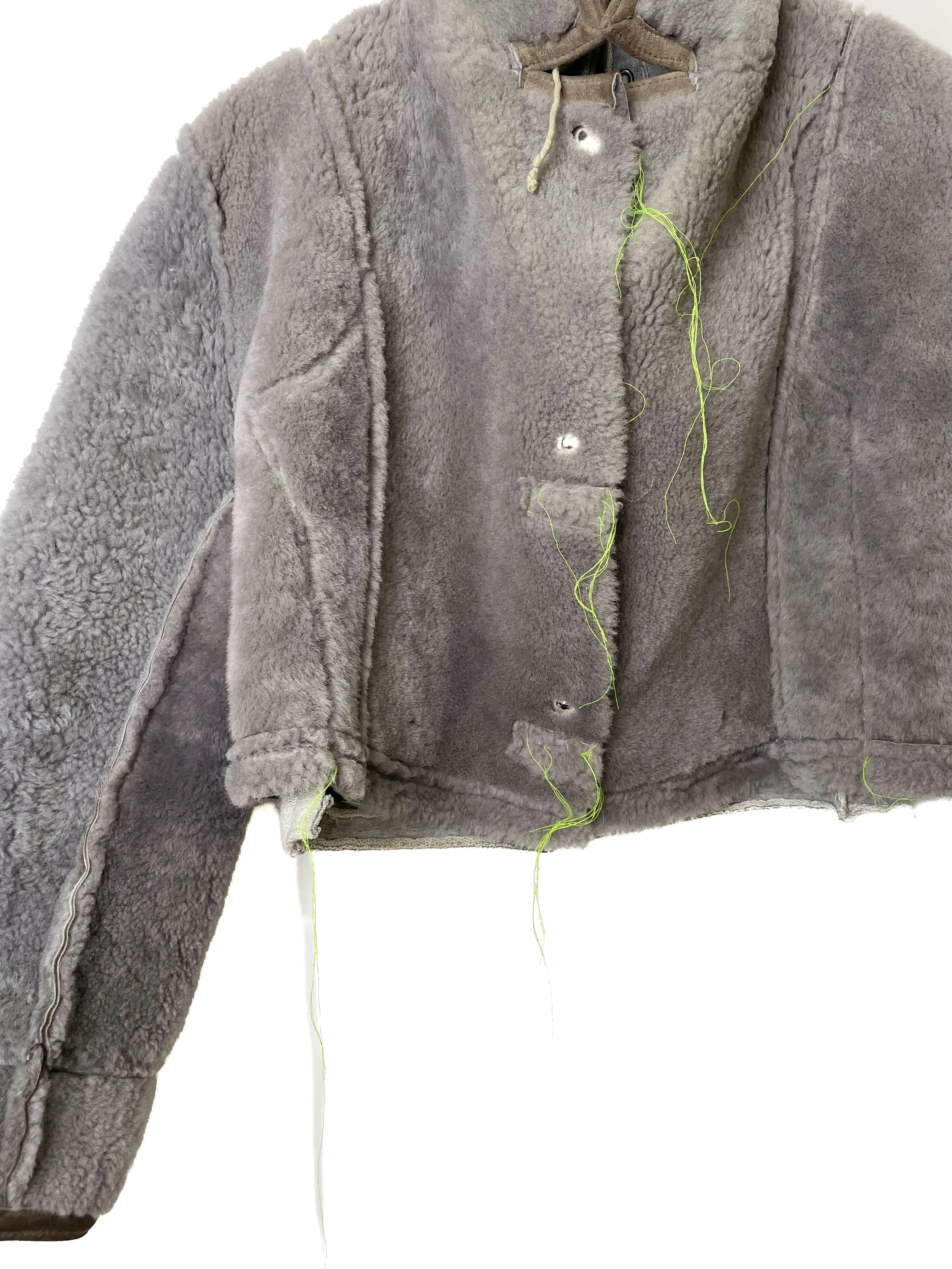 HOOD SHEARLING JACKET