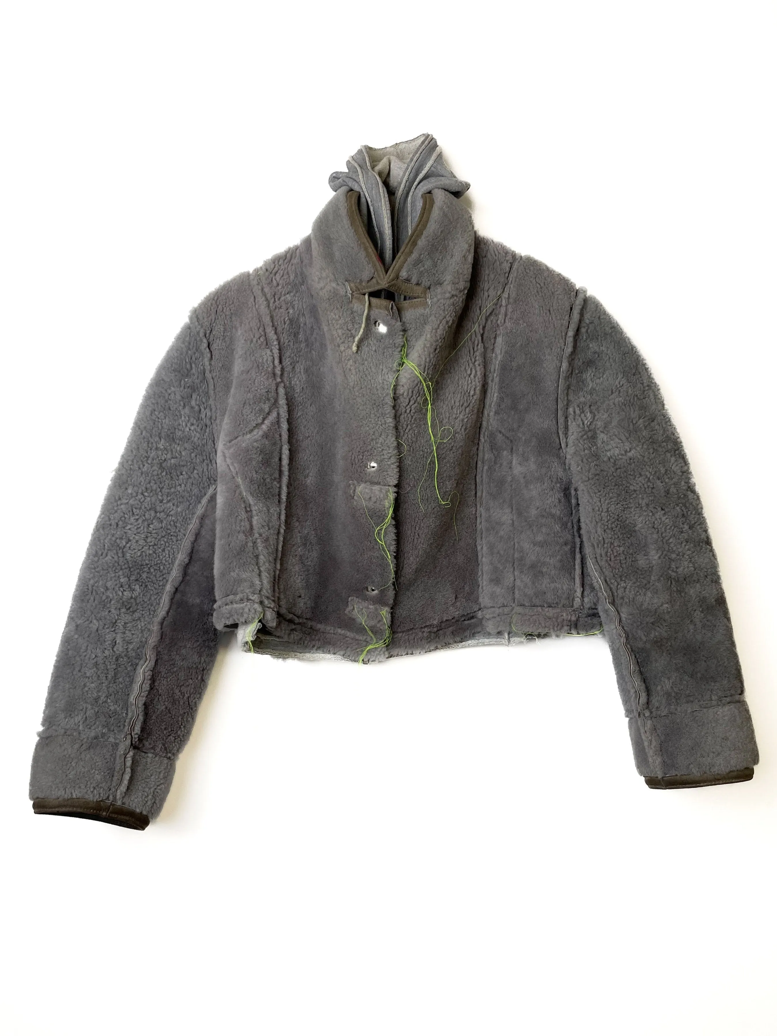 HOOD SHEARLING JACKET