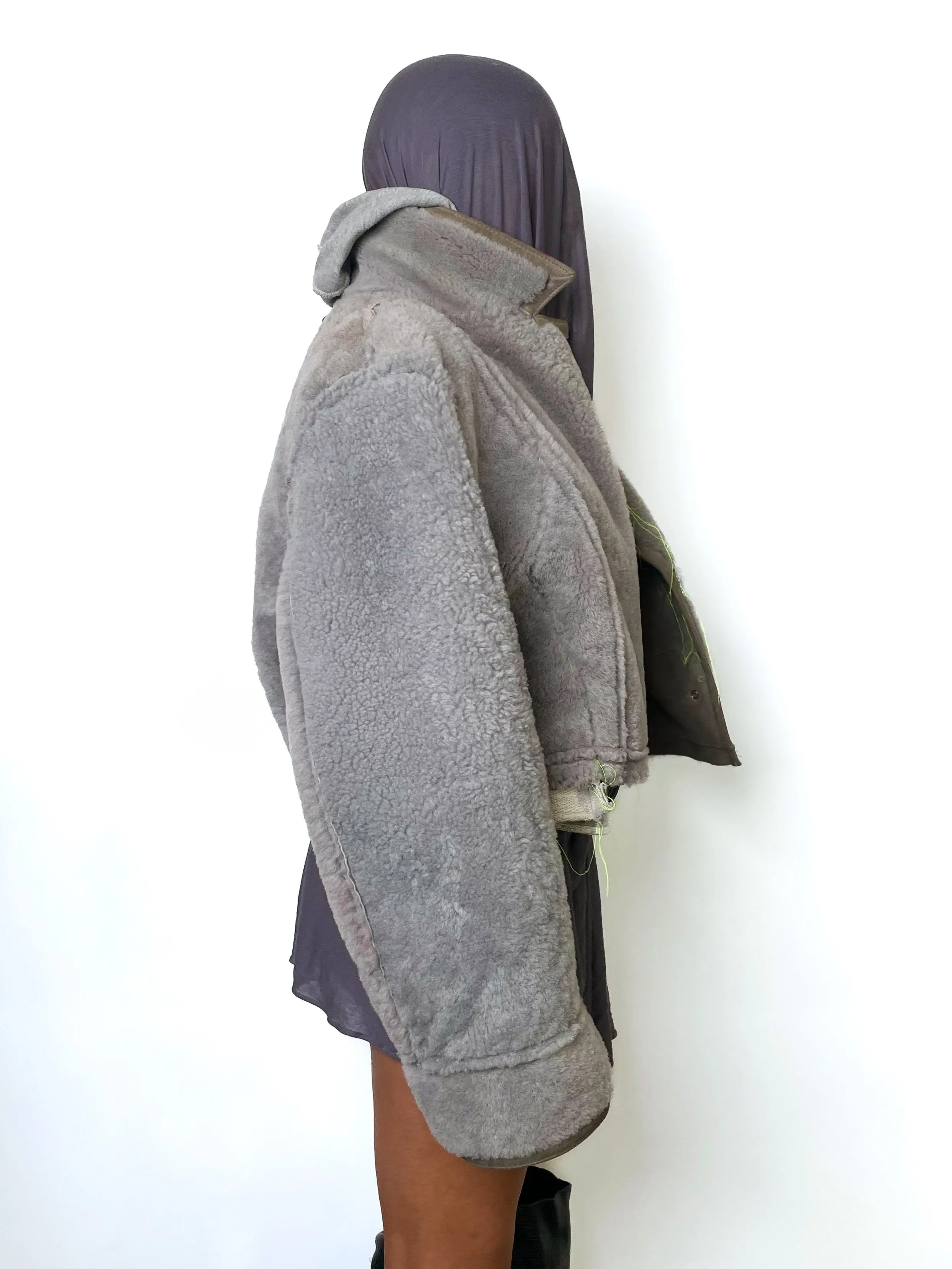 HOOD SHEARLING JACKET