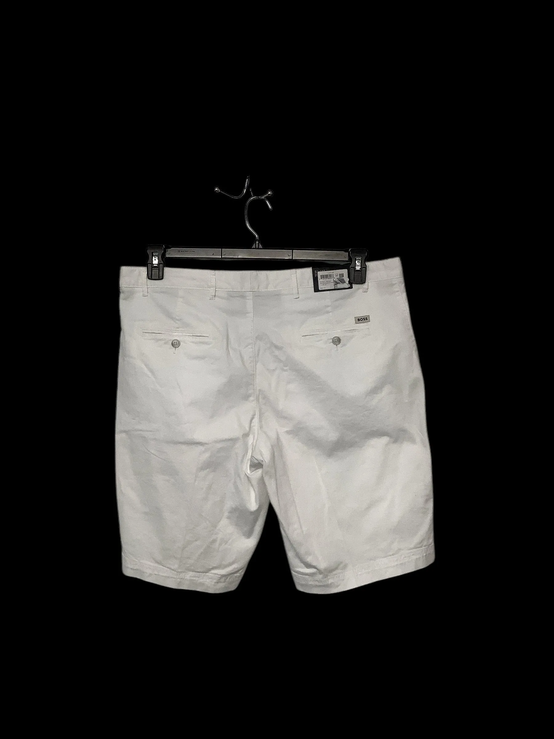 Hugo Boss Mens Slim Fit Chinos Shorts White Solid 40