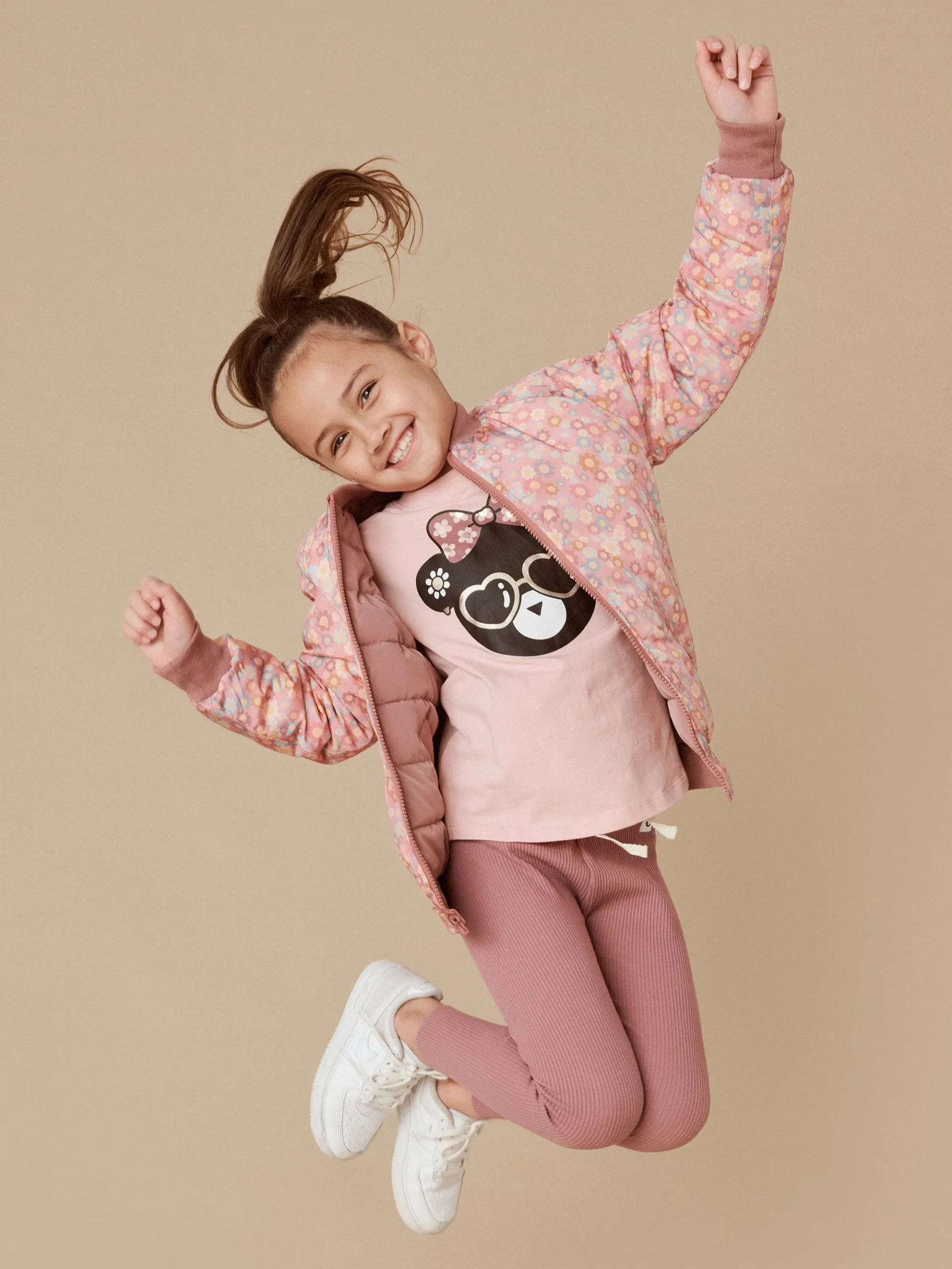 Huxbaby Dusty Plum Rib Leggings