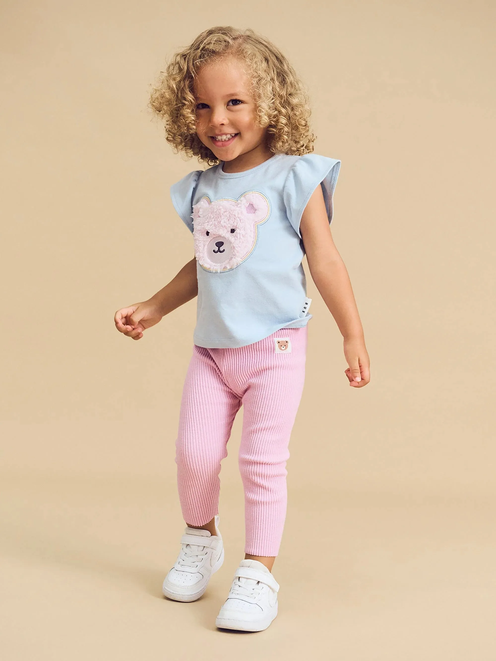 Huxbaby Lilac Mist Rib Leggings