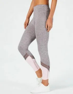 Ideology Women's Leggings Excalibur Color blocked Grey/Pink, Size Medium