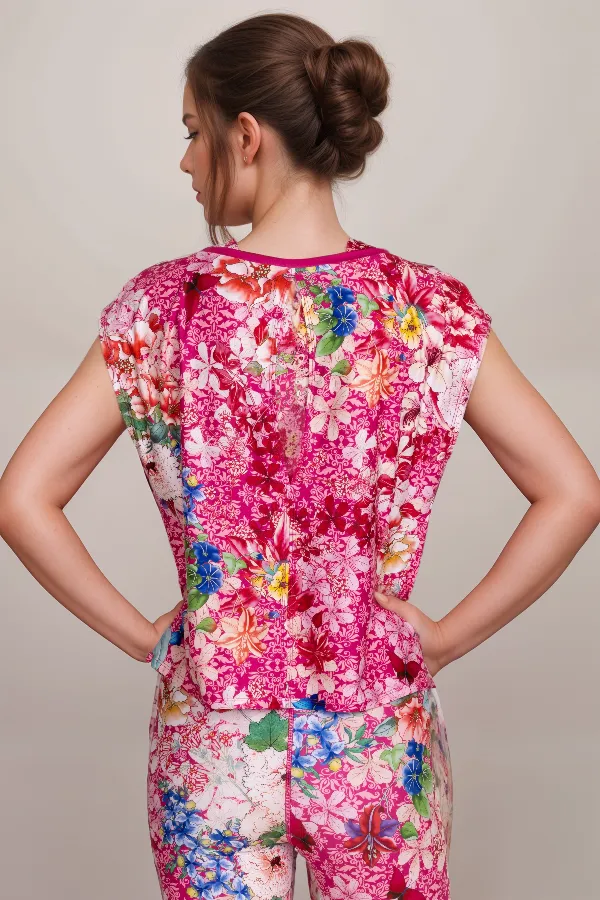 Johnny Was Bee Active Keyhole Muscle Tank A8324 Boho Chic