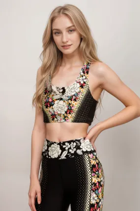 Johnny Was Bee Active Reversible Sports Bra A4723 Boho Chic