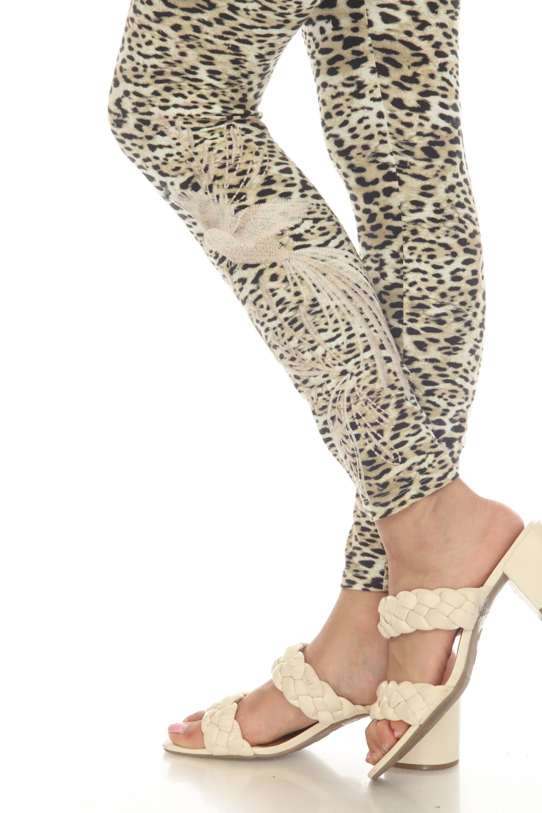 Johnny Was JWLA Frankie Embroidered Pull On Leggings Boho Chic J66423