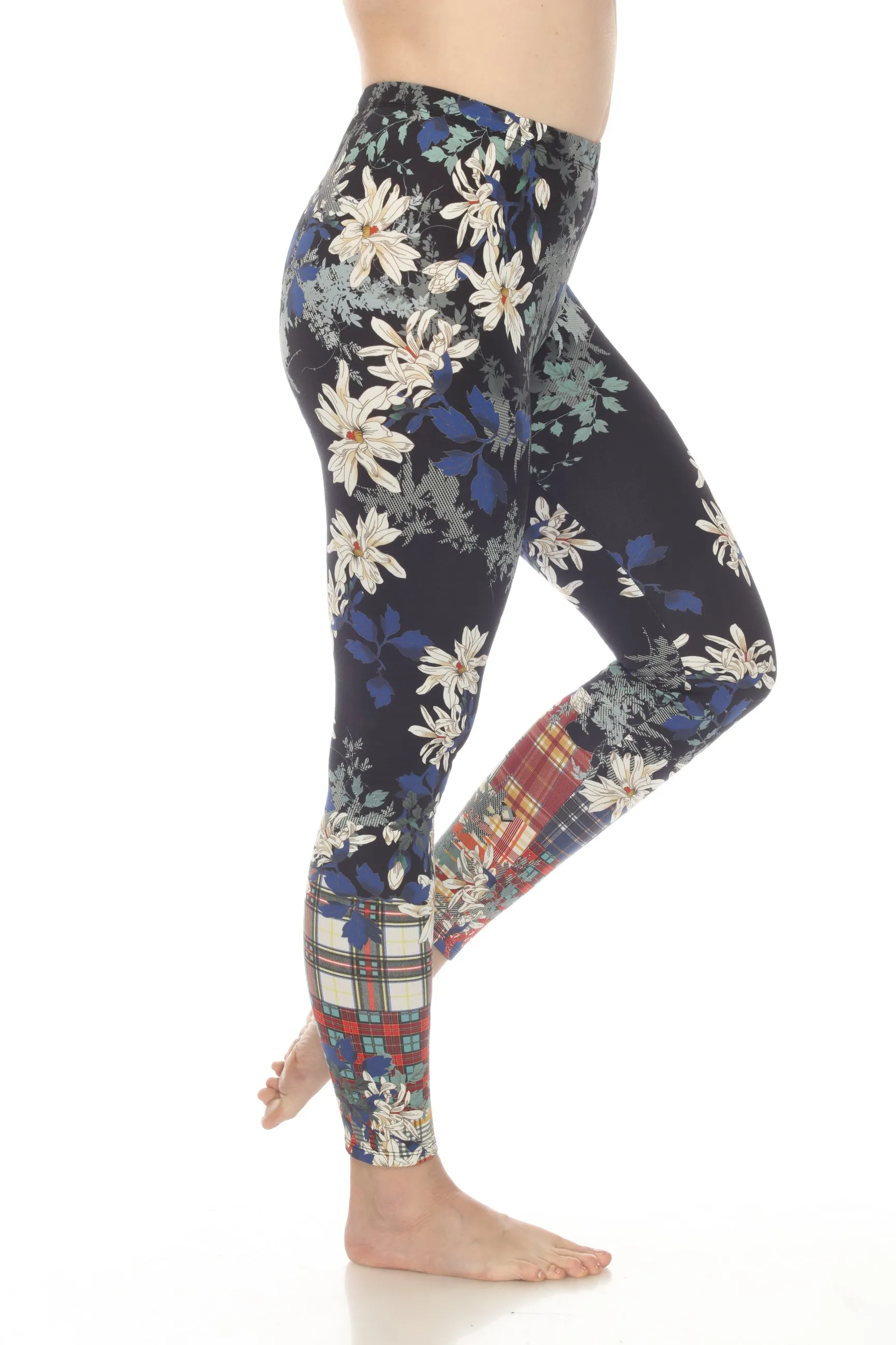 Johnny Was Ona Floral Pull On Ankle Leggings Boho Chic T61922