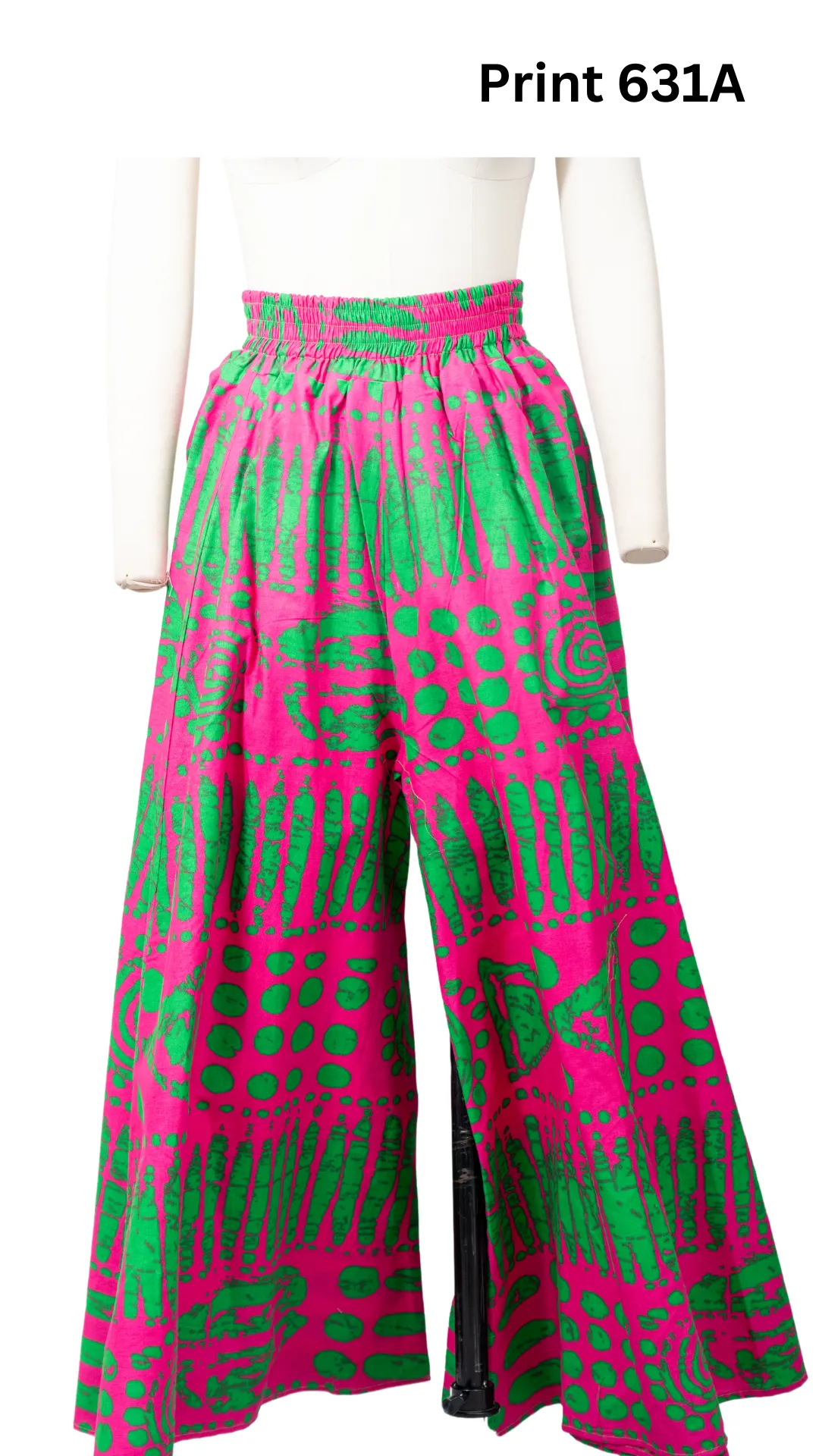 KaraChic 701NP Authentic African Print Wide Leg Pant