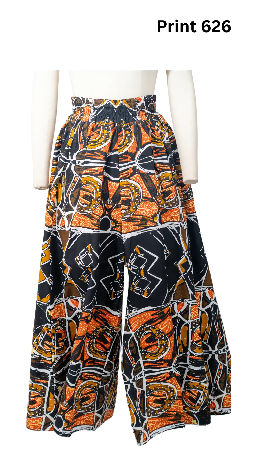 KaraChic 701NP Authentic African Print Wide Leg Pant