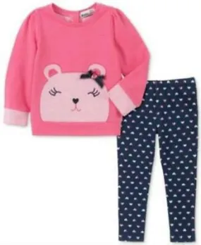Kids Headquarters Little Sweater and Printed Leggings Set, Size 5T