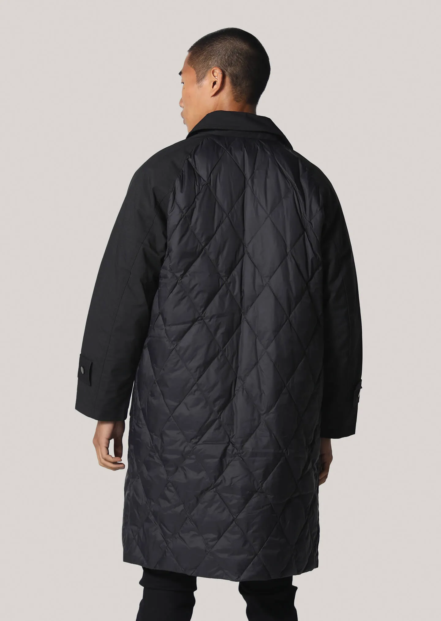 Lever Black Cropped Sleeve Jacket