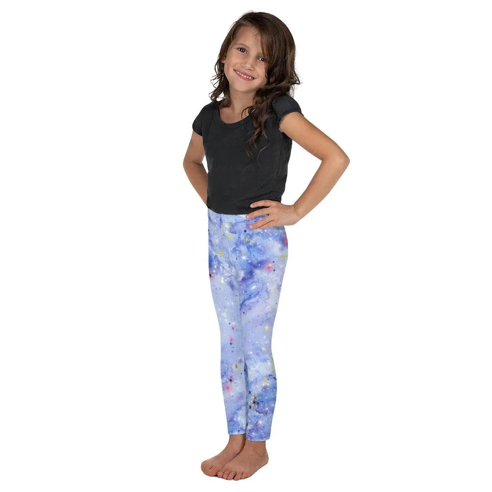 Light Blue Galaxy Kid's Leggings