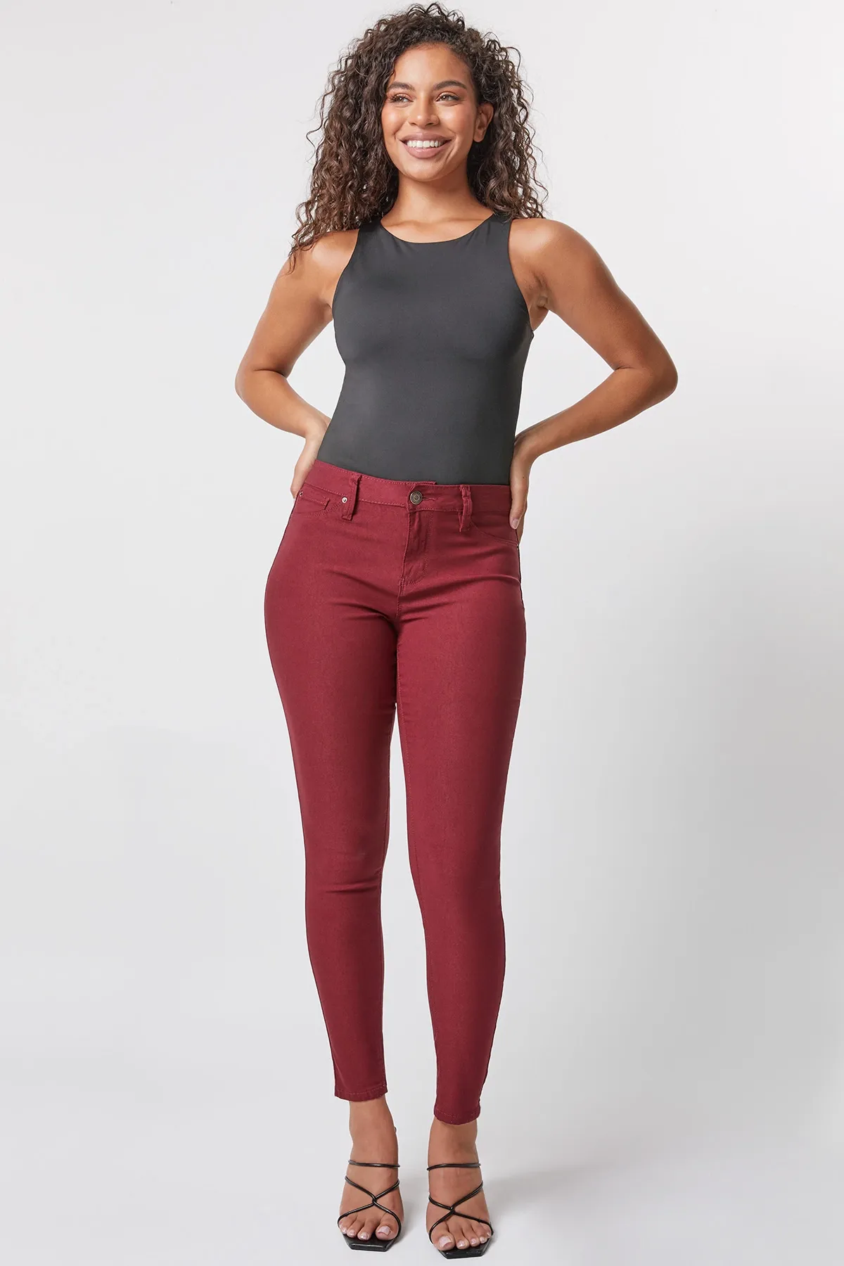 Living the Dream Hyperstretch Denim - Dark Wine