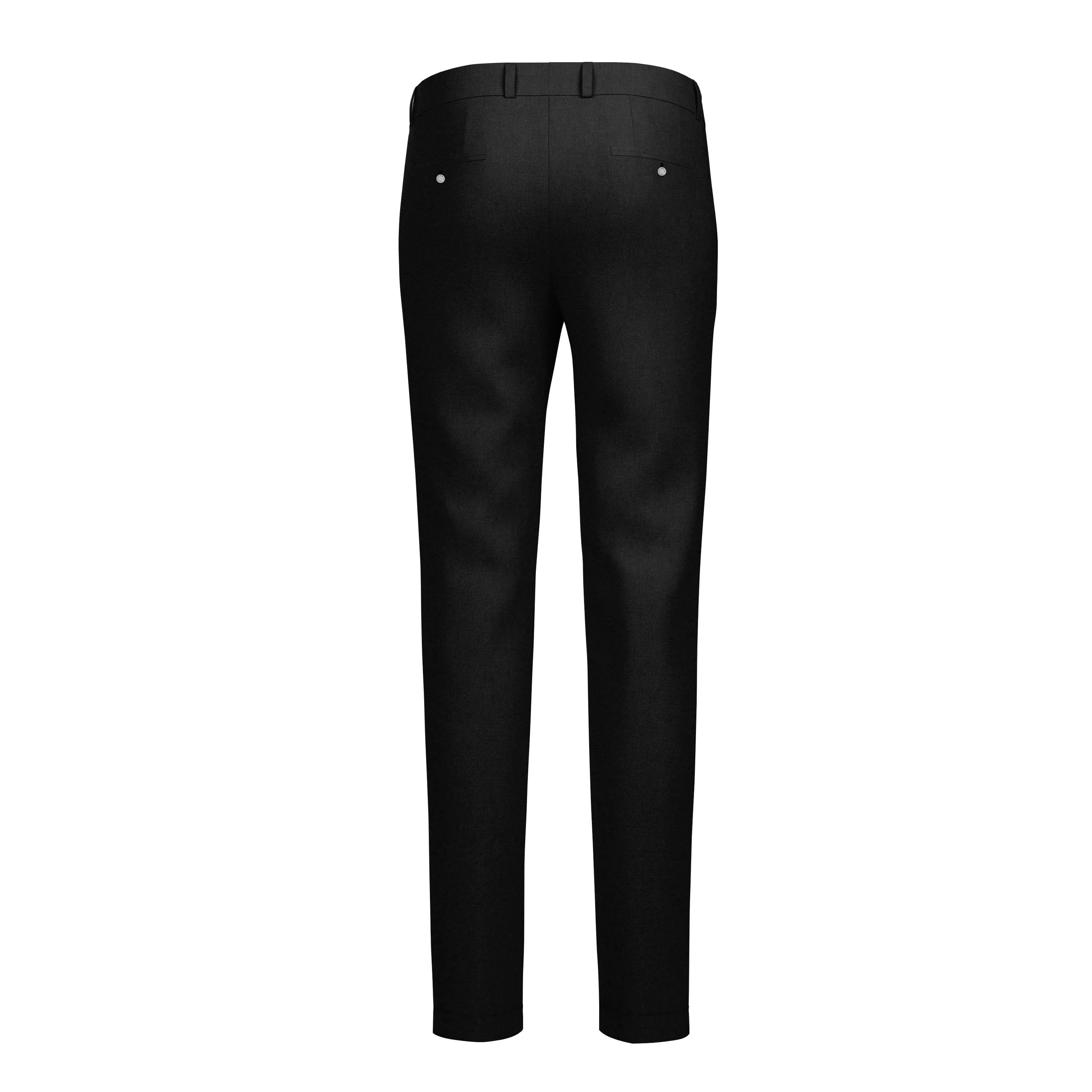 Lost Coast Black Cotton Chinos