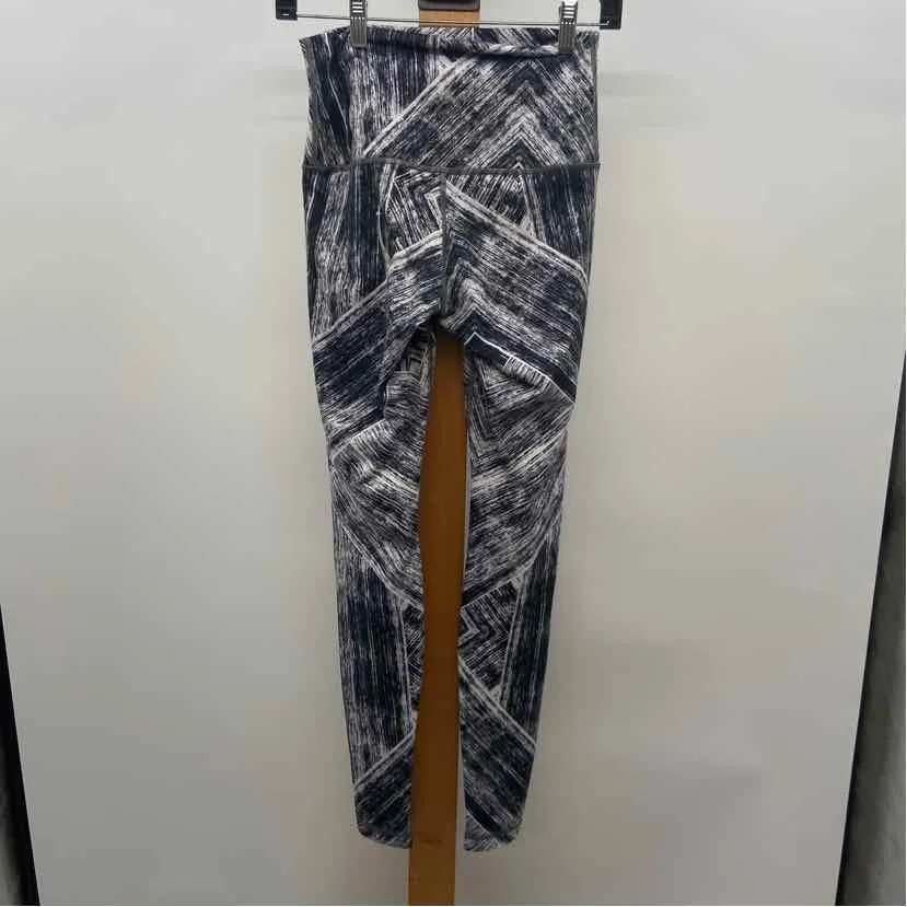 Lululemon Women's Size 6 Black Stripe Leggings