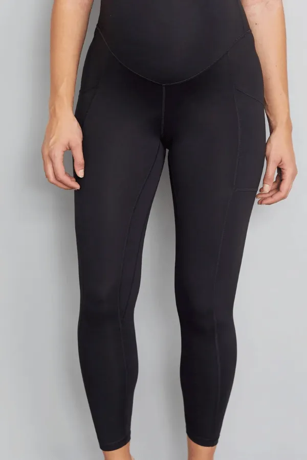 Luxe Maternity Leggings - Soft Black