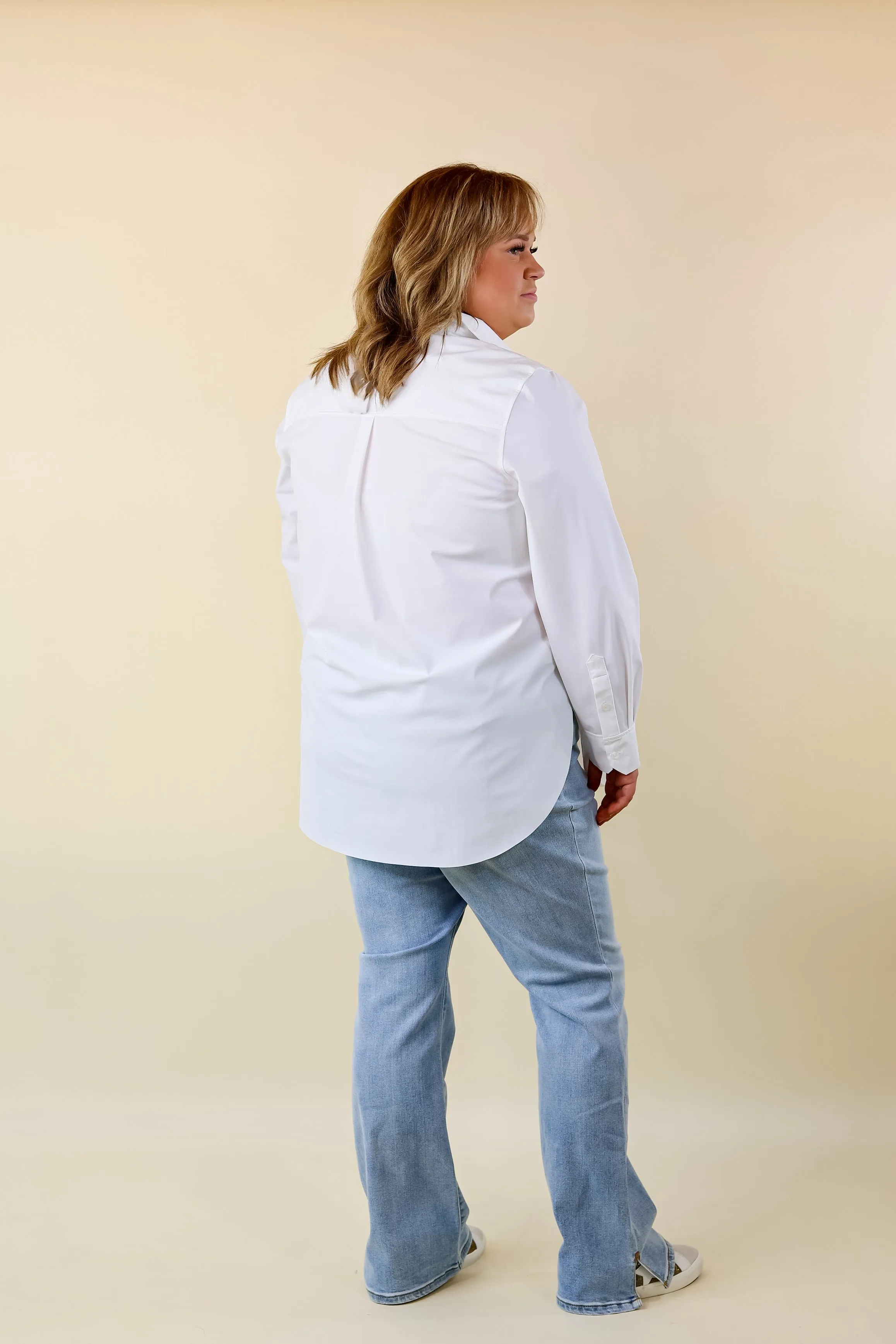 Lyssé | Schiffer Button Down Dress Shirt in White