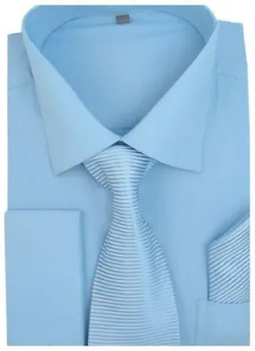 Men Dress Shirt SG-27-Sky Blue