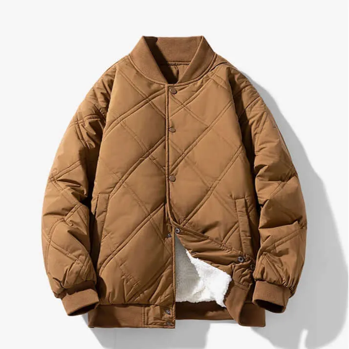 Men's Quilted Bomber Jacket
