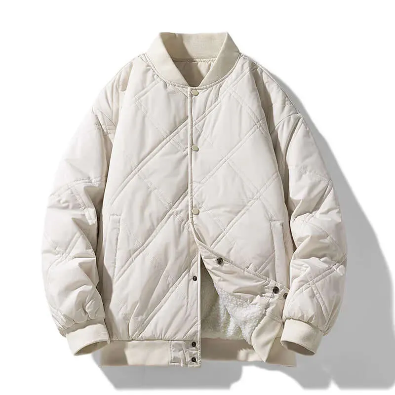 Men's Quilted Bomber Jacket