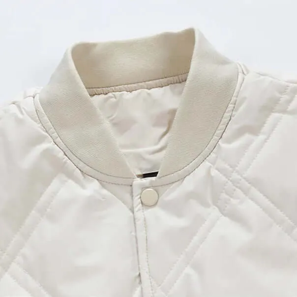 Men's Quilted Bomber Jacket