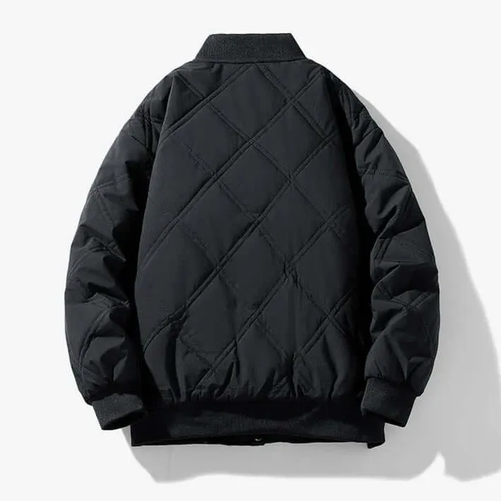 Men's Quilted Bomber Jacket