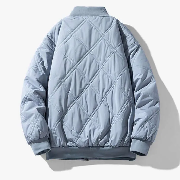 Men's Quilted Bomber Jacket