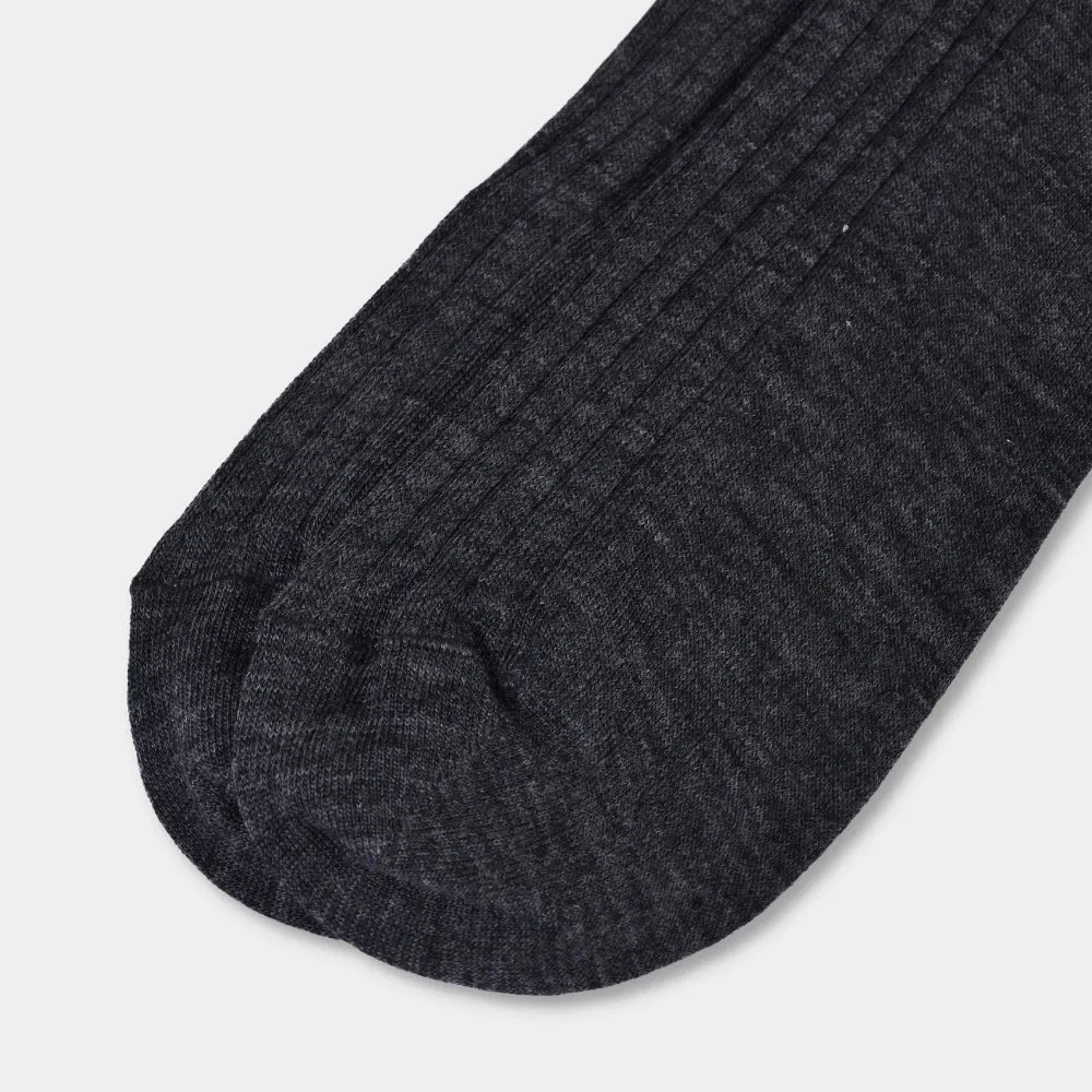Merino Rib Socks - Anthracite